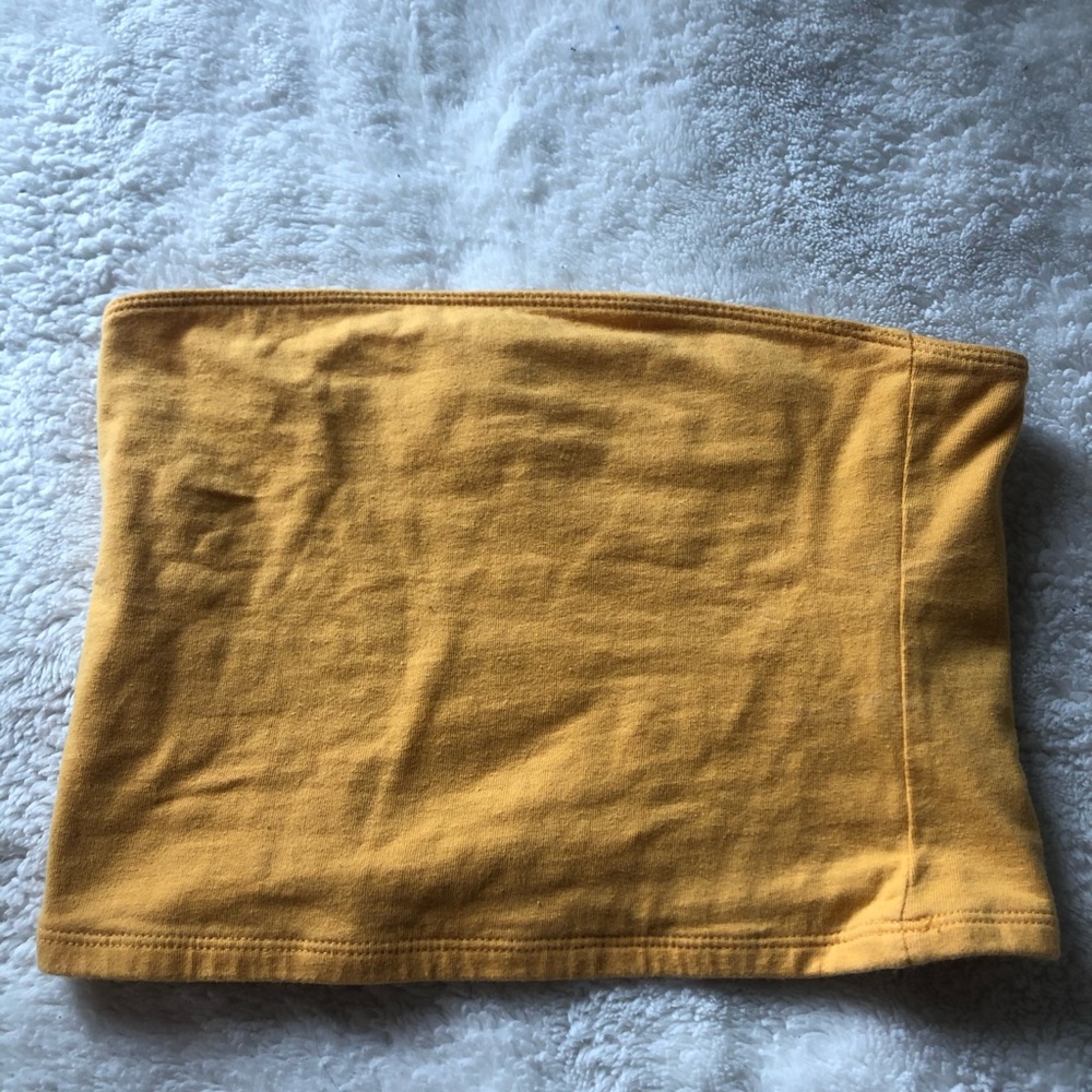 Yellow tube top